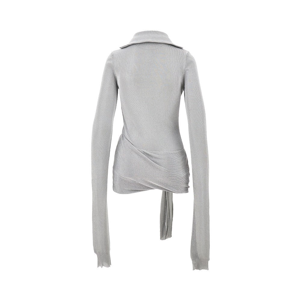 Mini abito in maglia con dettaglio annodato