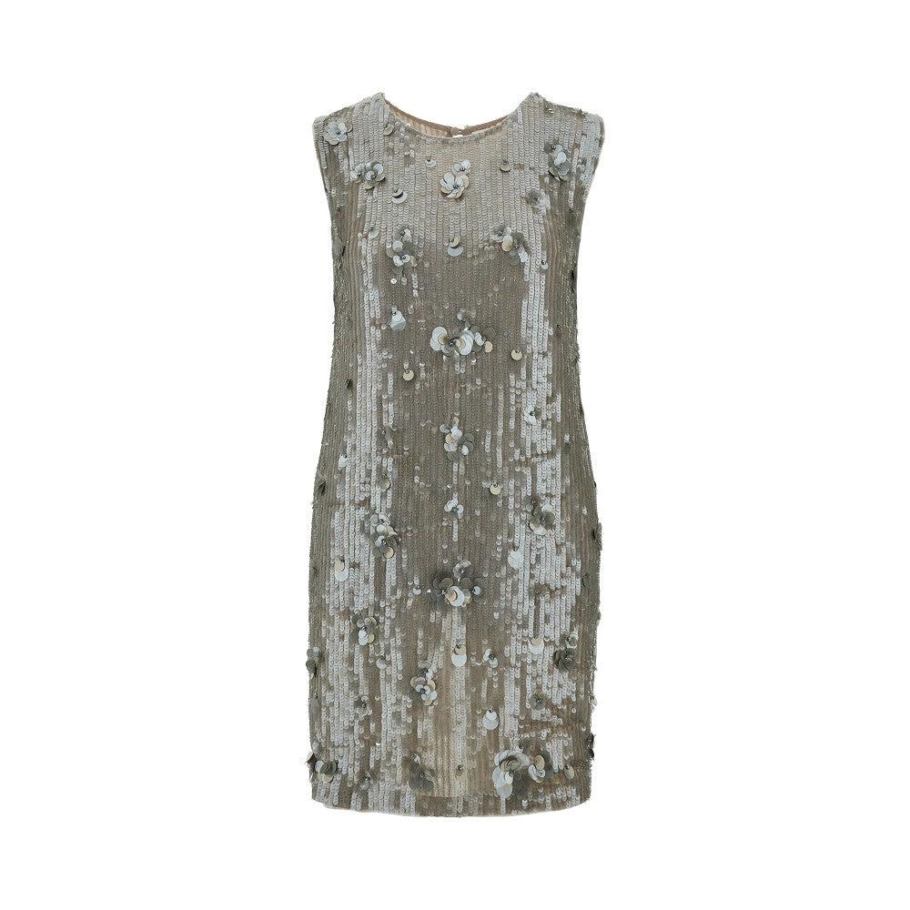 'Glow' sequinned mini dress