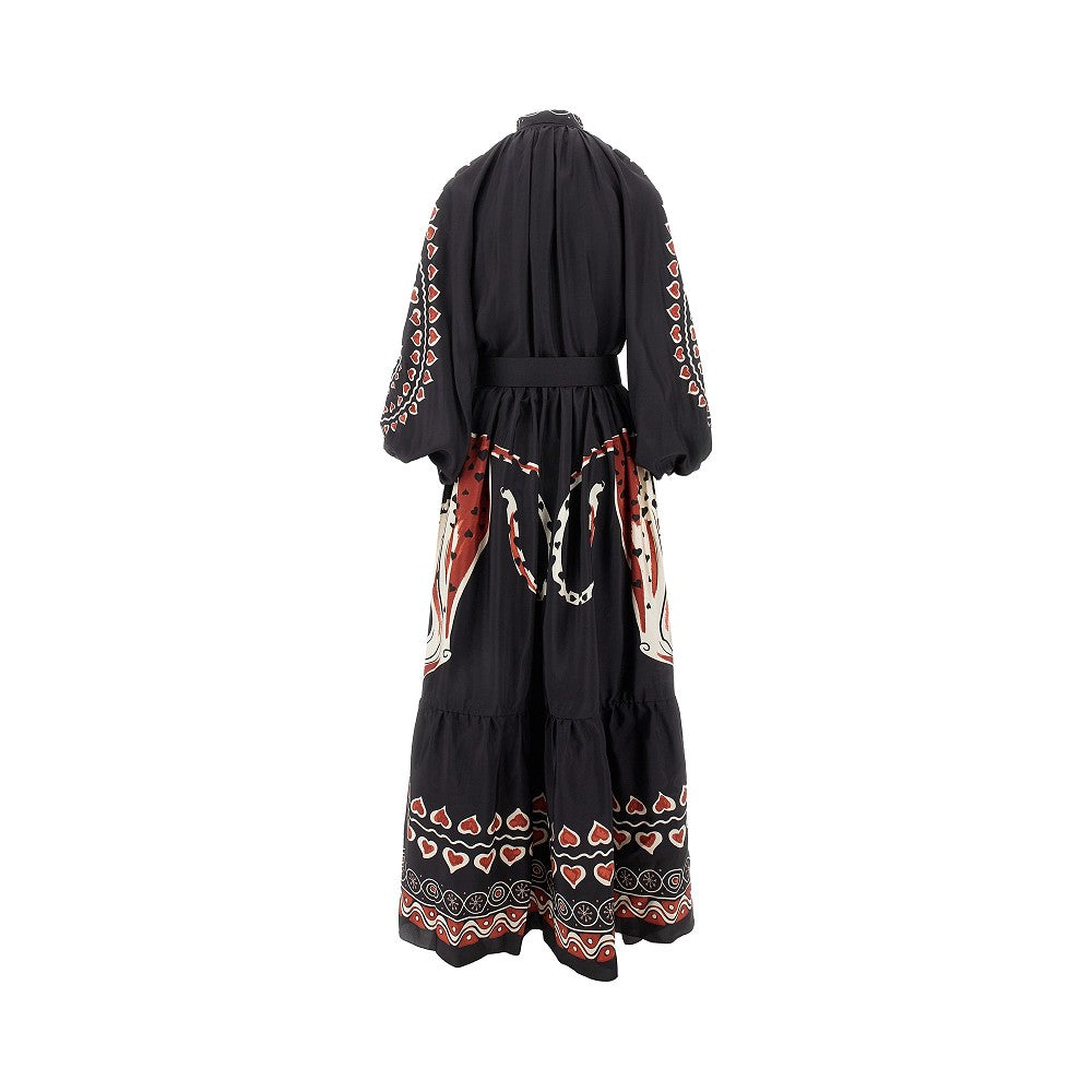 'Athena' silk long dress