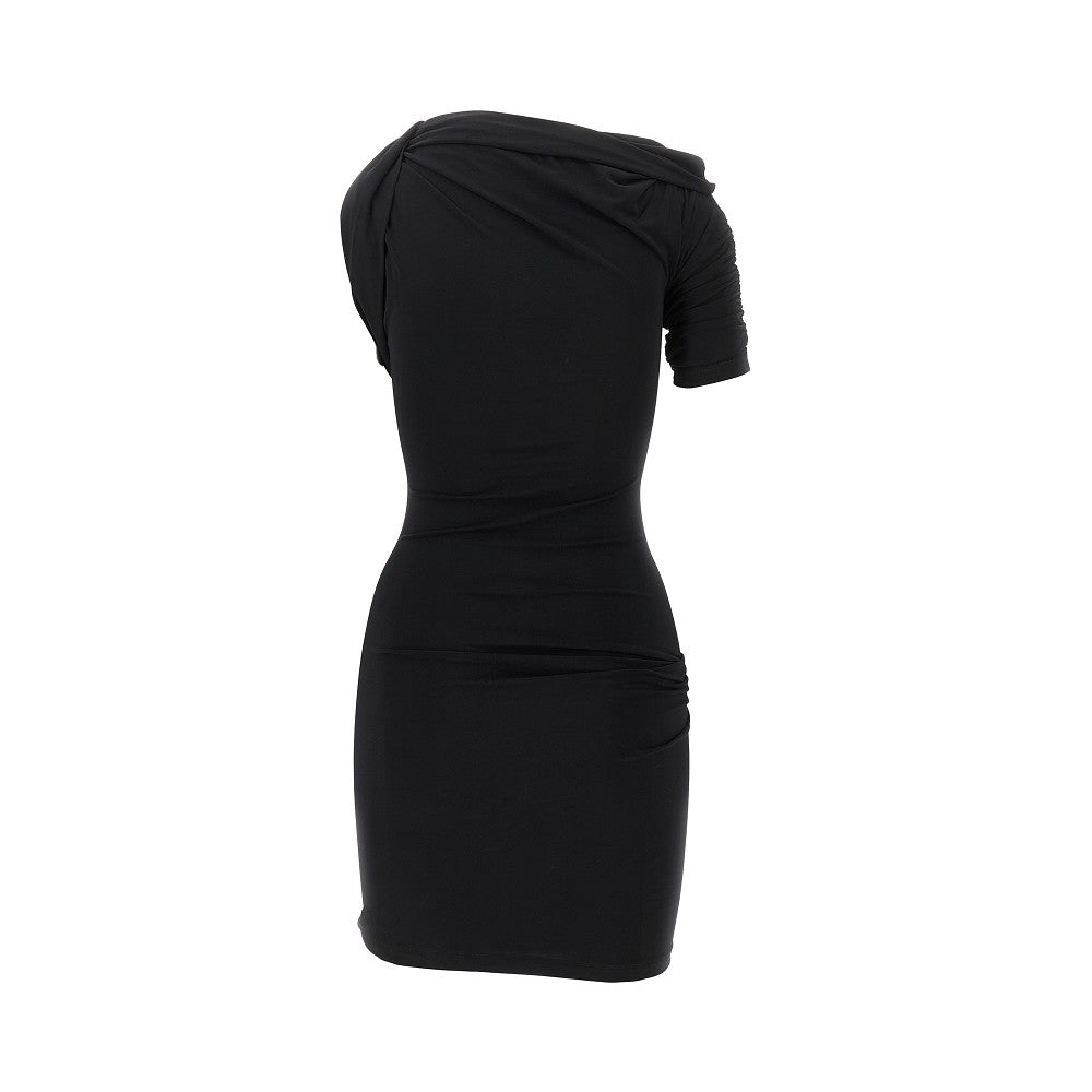 'Drapeado' jersey mini dress
