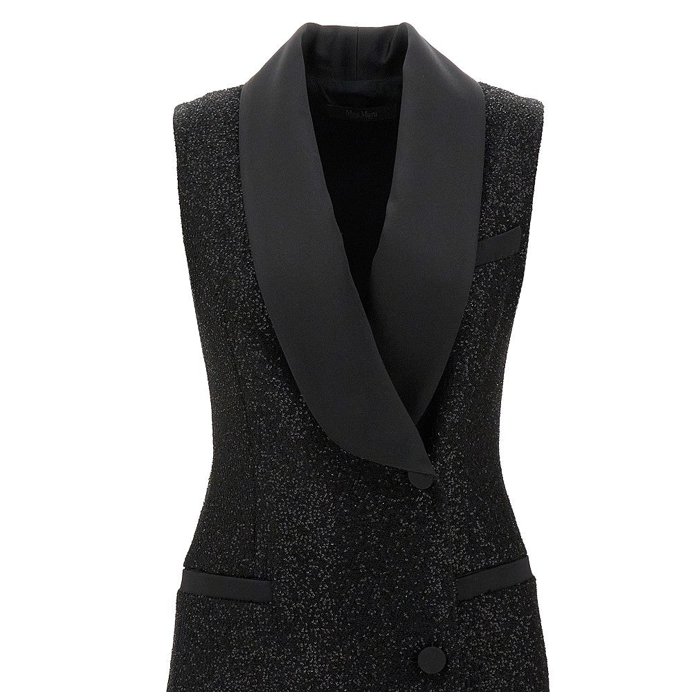 Gilet mini abito in paillettes