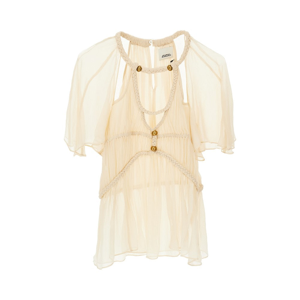 'Rosaline' silk top
