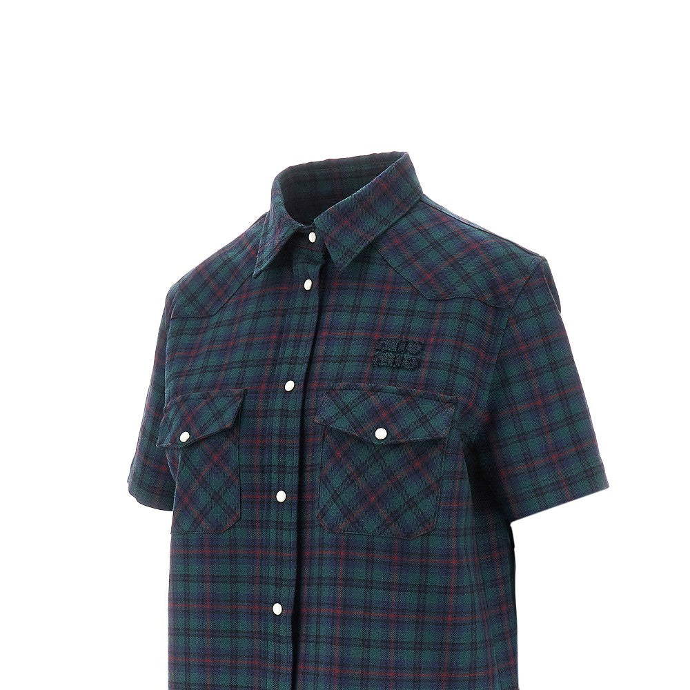 Mini abito in lana tartan