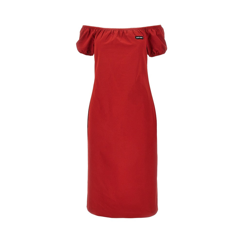 Poplin knee-length dress MIU MIU – RBoutique