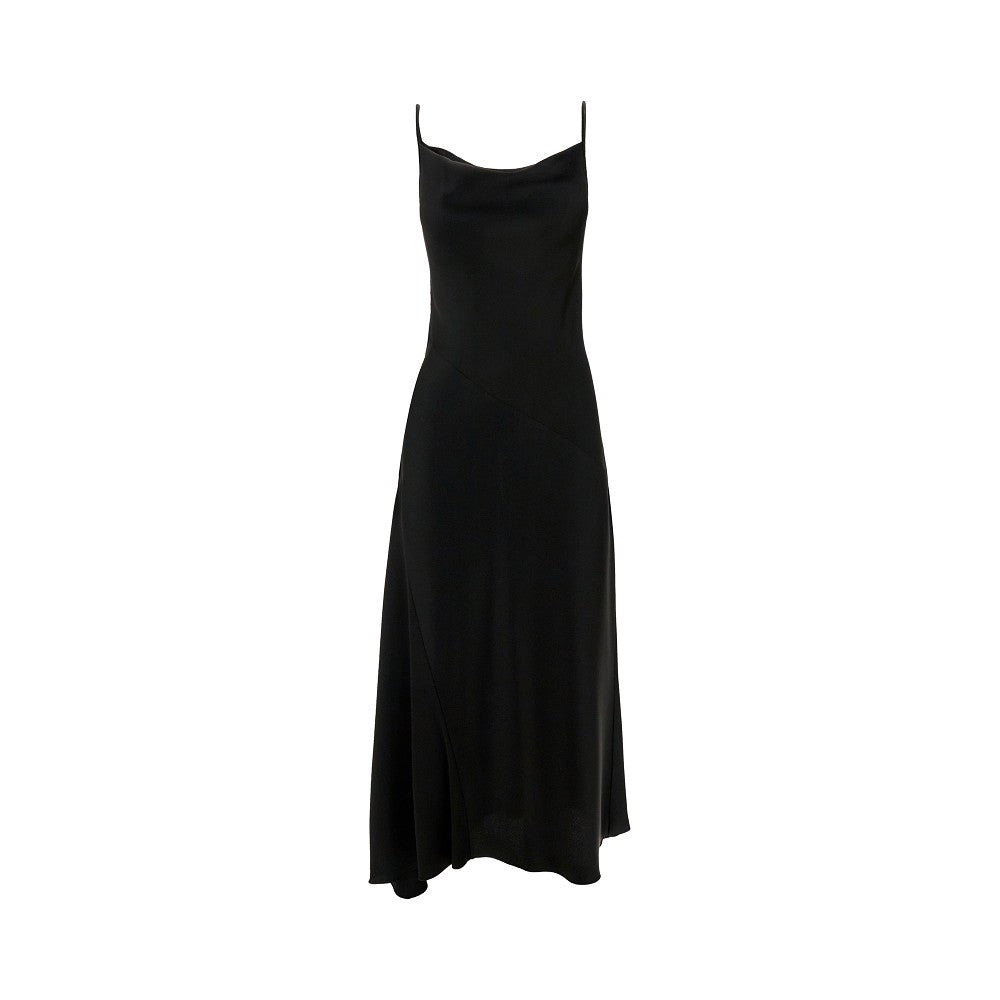 Satin long slip dress