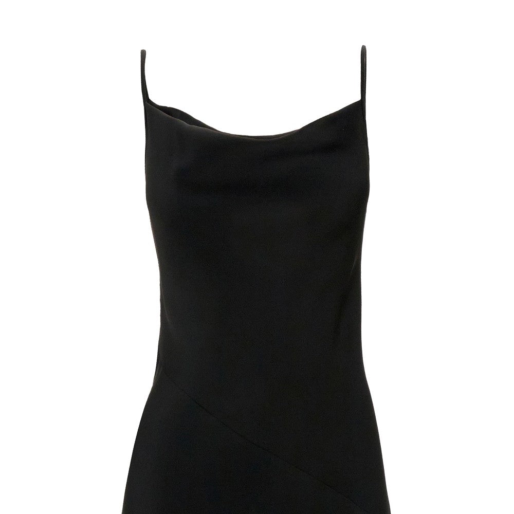 Satin long slip dress