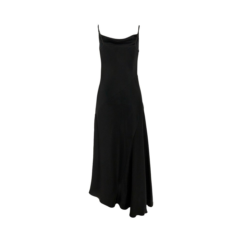 Satin long slip dress