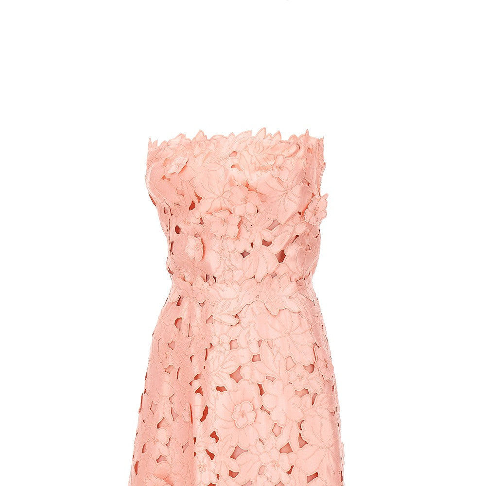 'Norina' lace midi dress