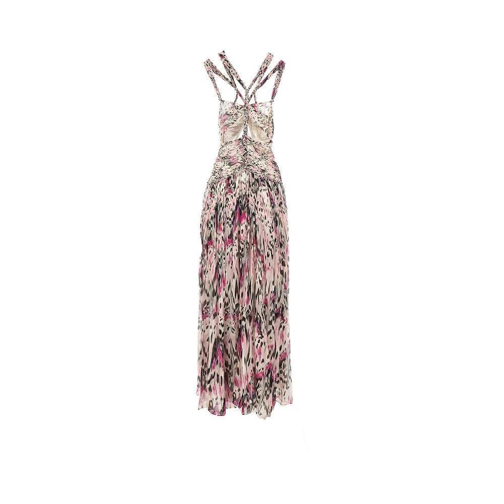 'Rafael' silk long dress