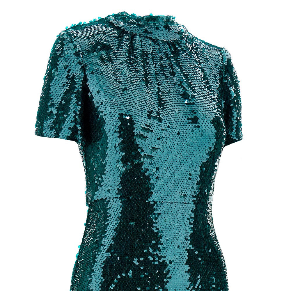Abito lungo in paillettes