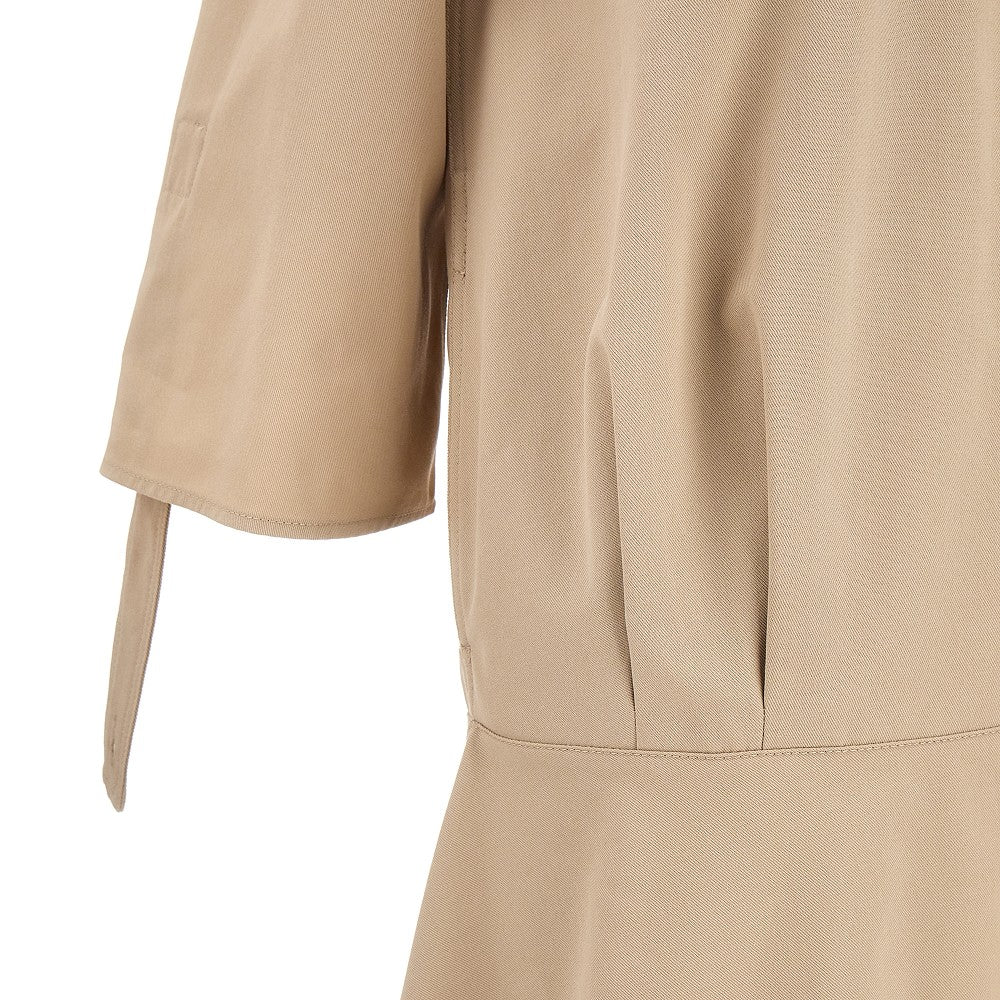 Mini abito in twill di cotone