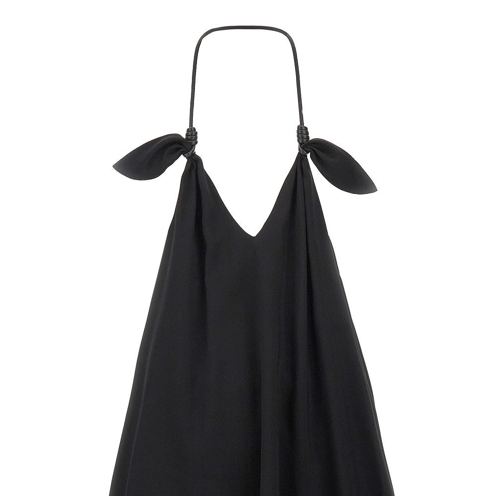 Mini abito 'Flamenco' con nastro in pelle