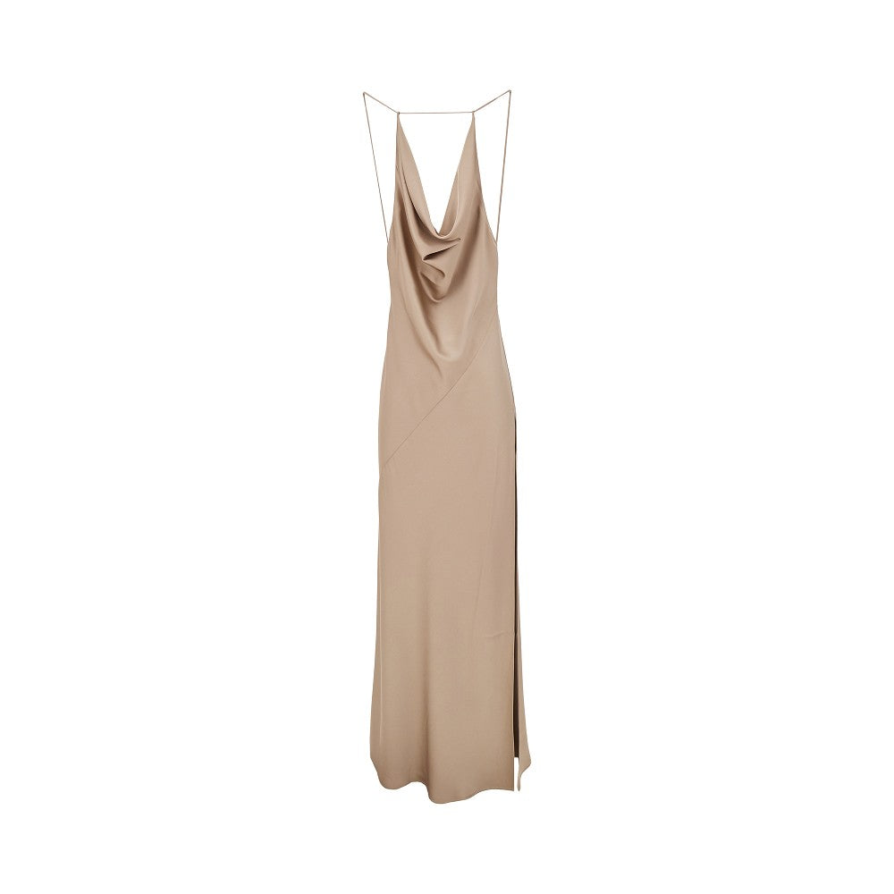 Abito lungo in satin 'Vera'
