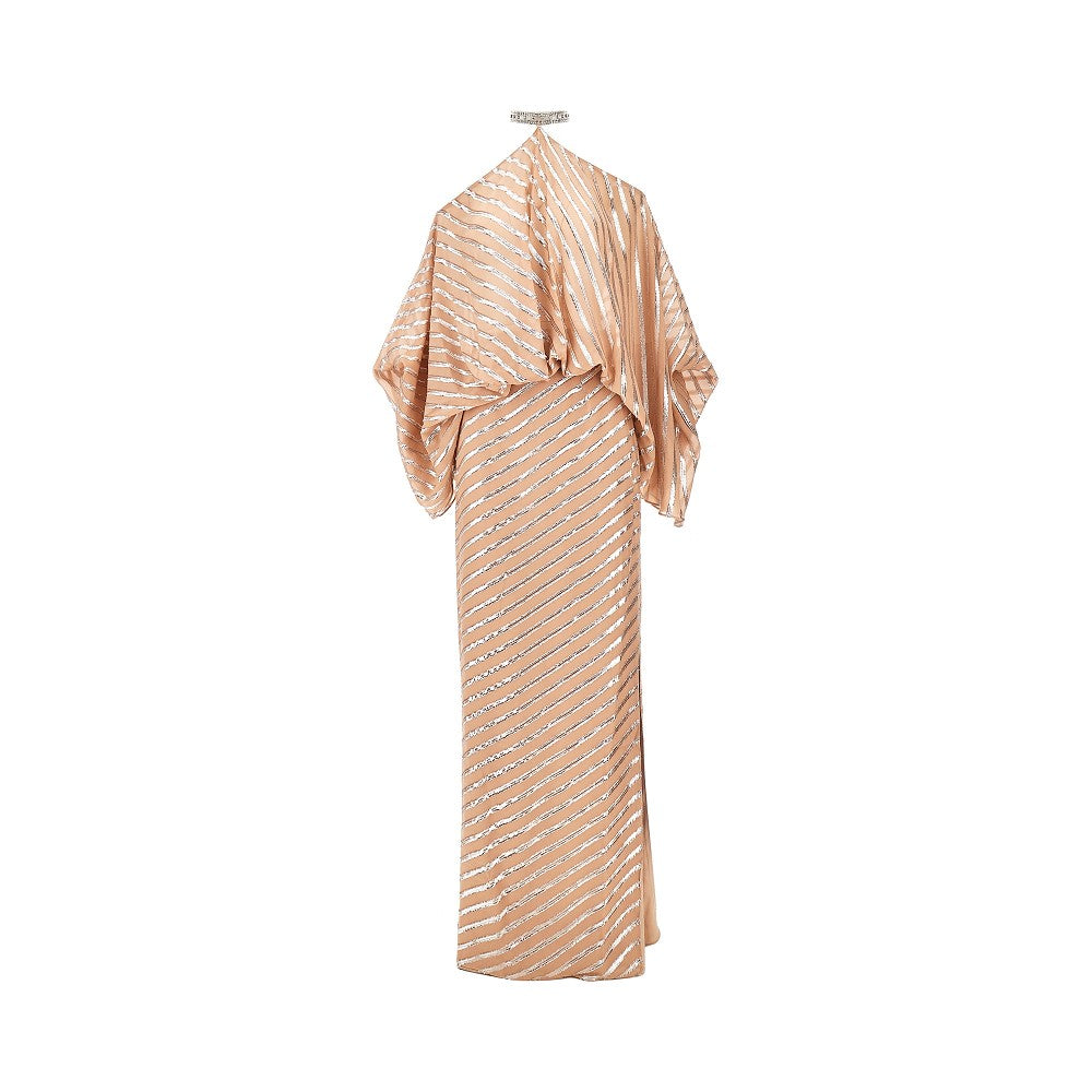 'Cyclades' fil coupé long dress