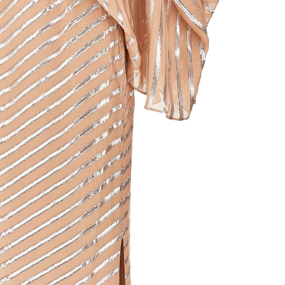 'Cyclades' fil coupé long dress