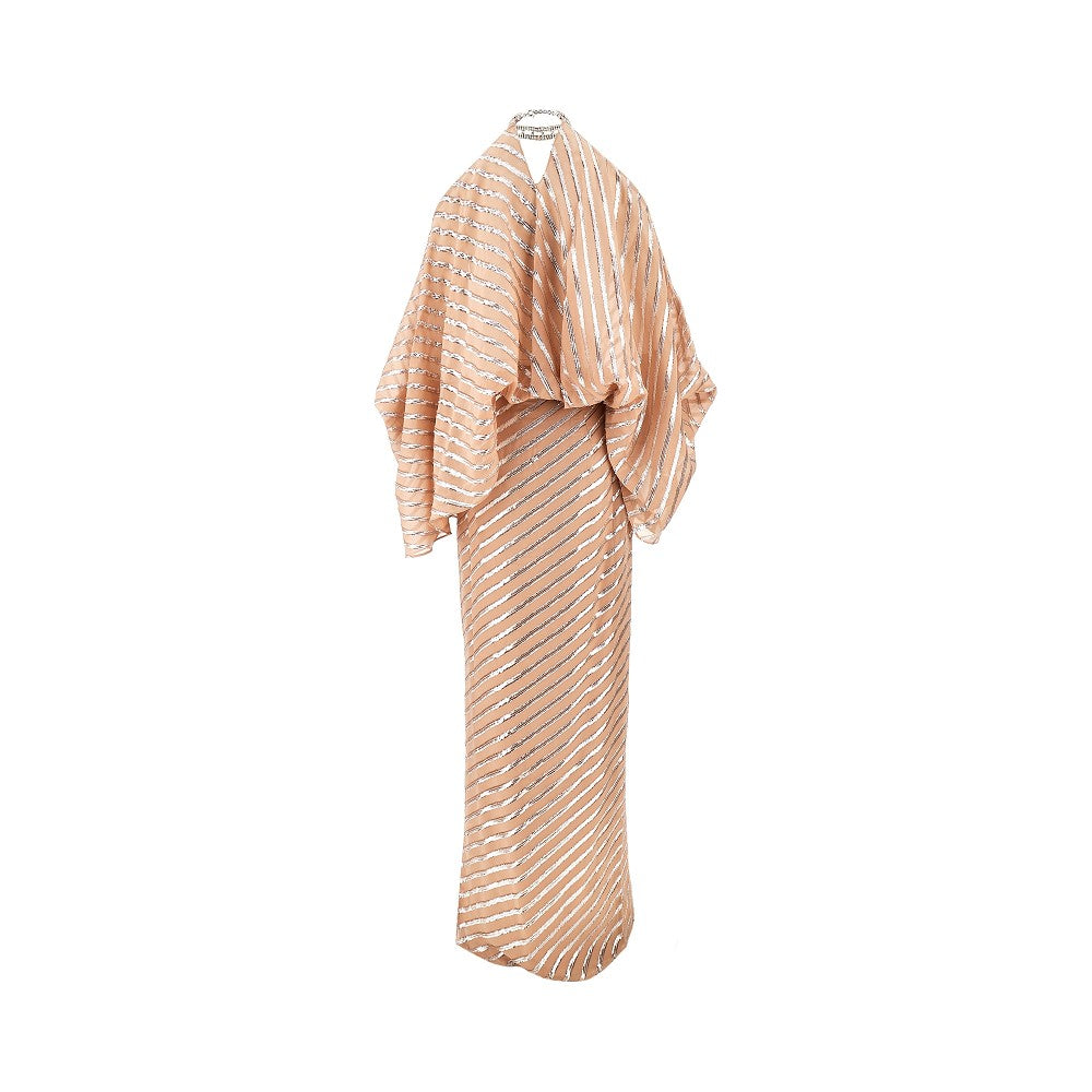 'Cyclades' fil coupé long dress