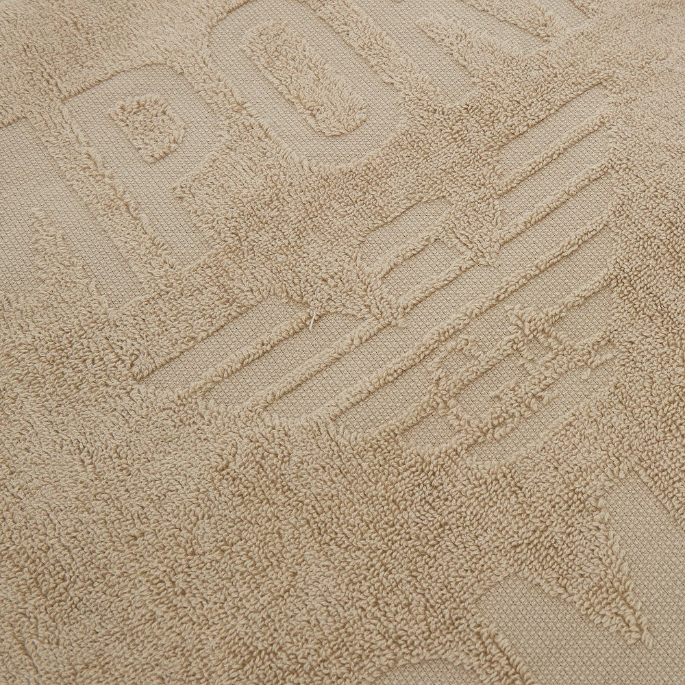 Telo mare con logo jacquard
