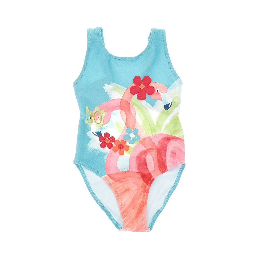 Swimsuit with Flamingo print