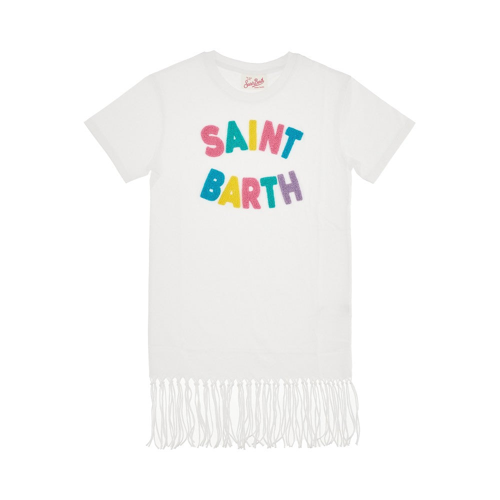 T-shirt con patch logo in spugna