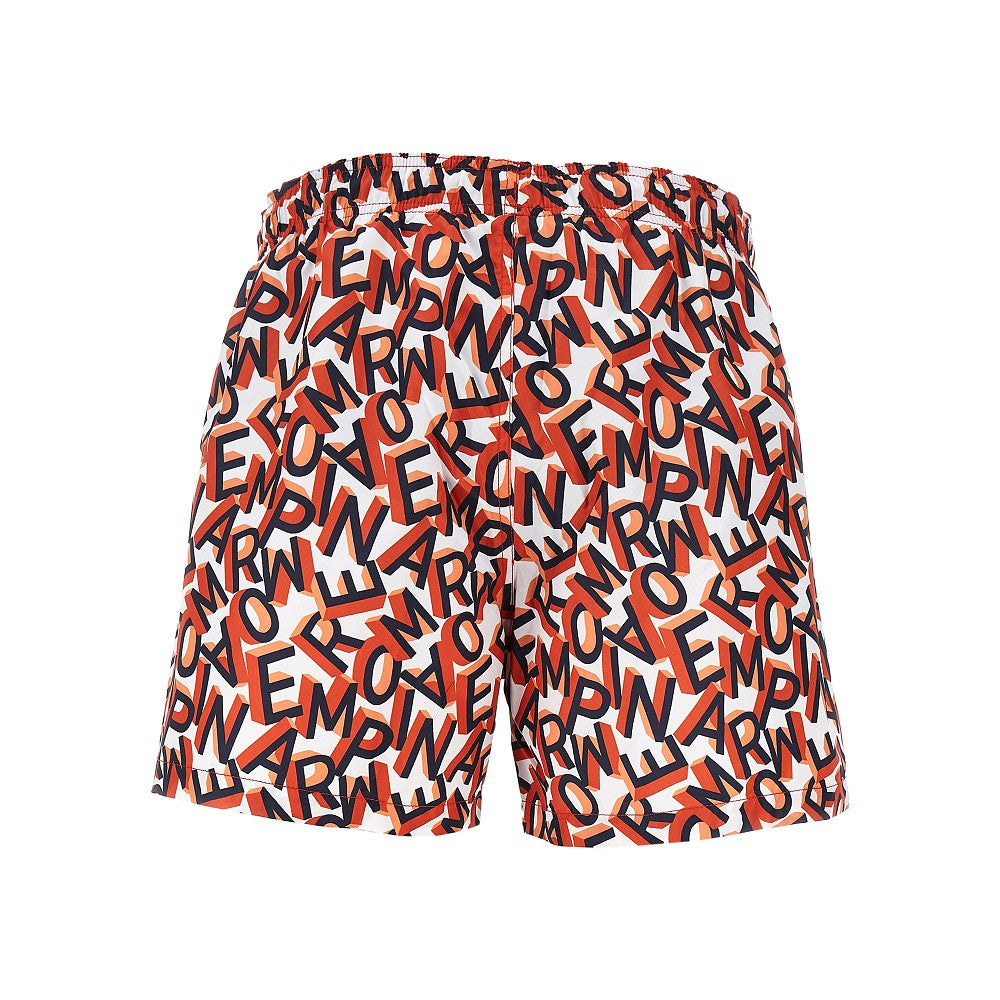 Swimpants with lettering logo print