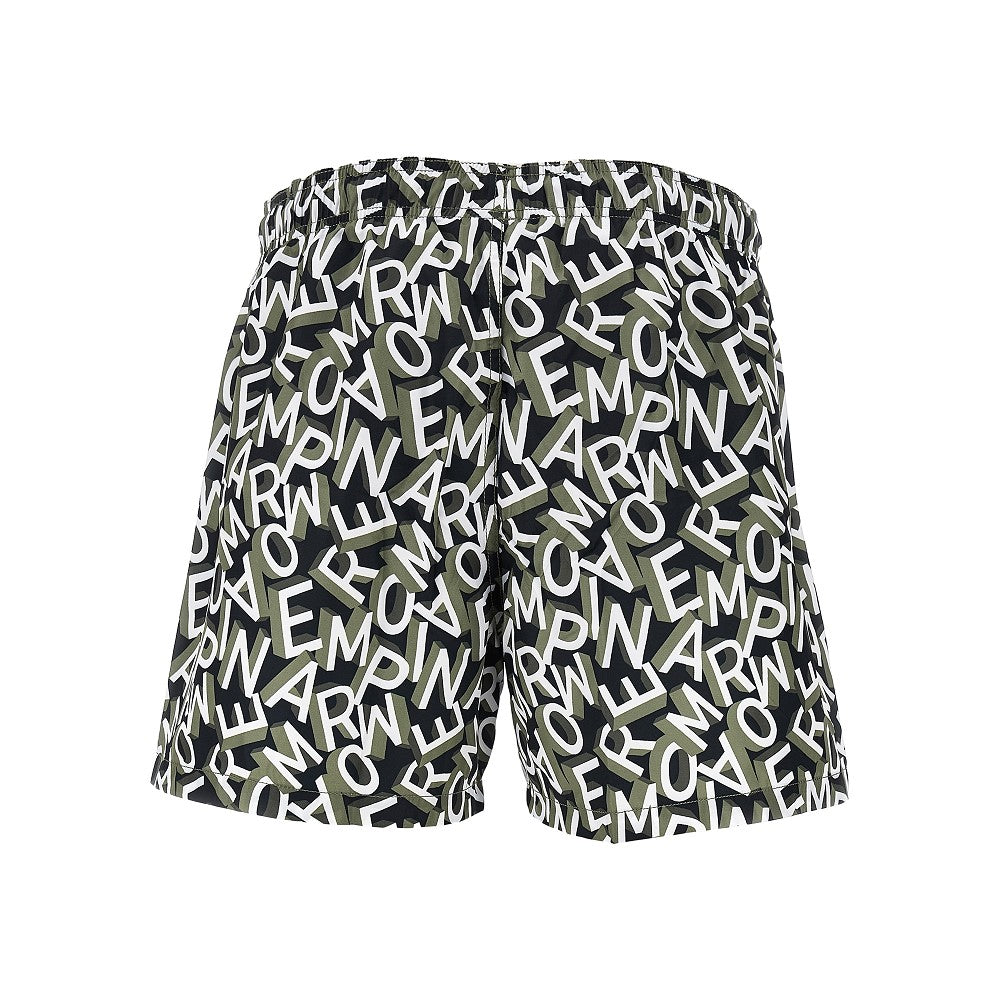 Swimpants with lettering logo print
