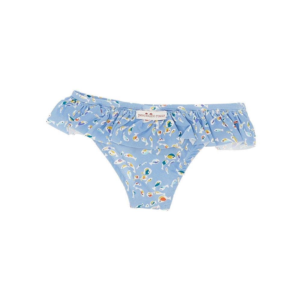 Printed Lycra beachwear bottom