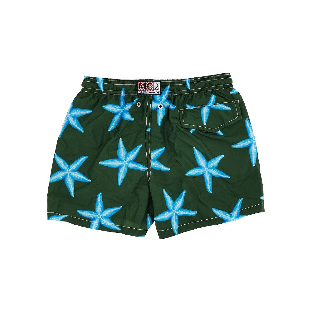 Printed 'Jean' swimshorts