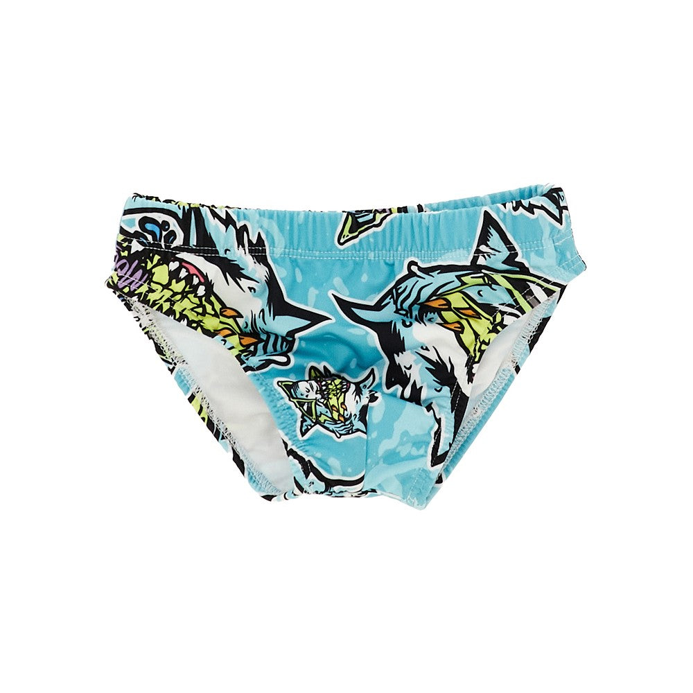 Printed swim briefs