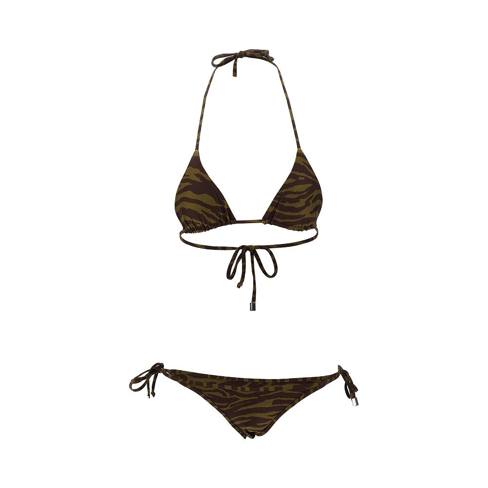 Zebra-striped bikini