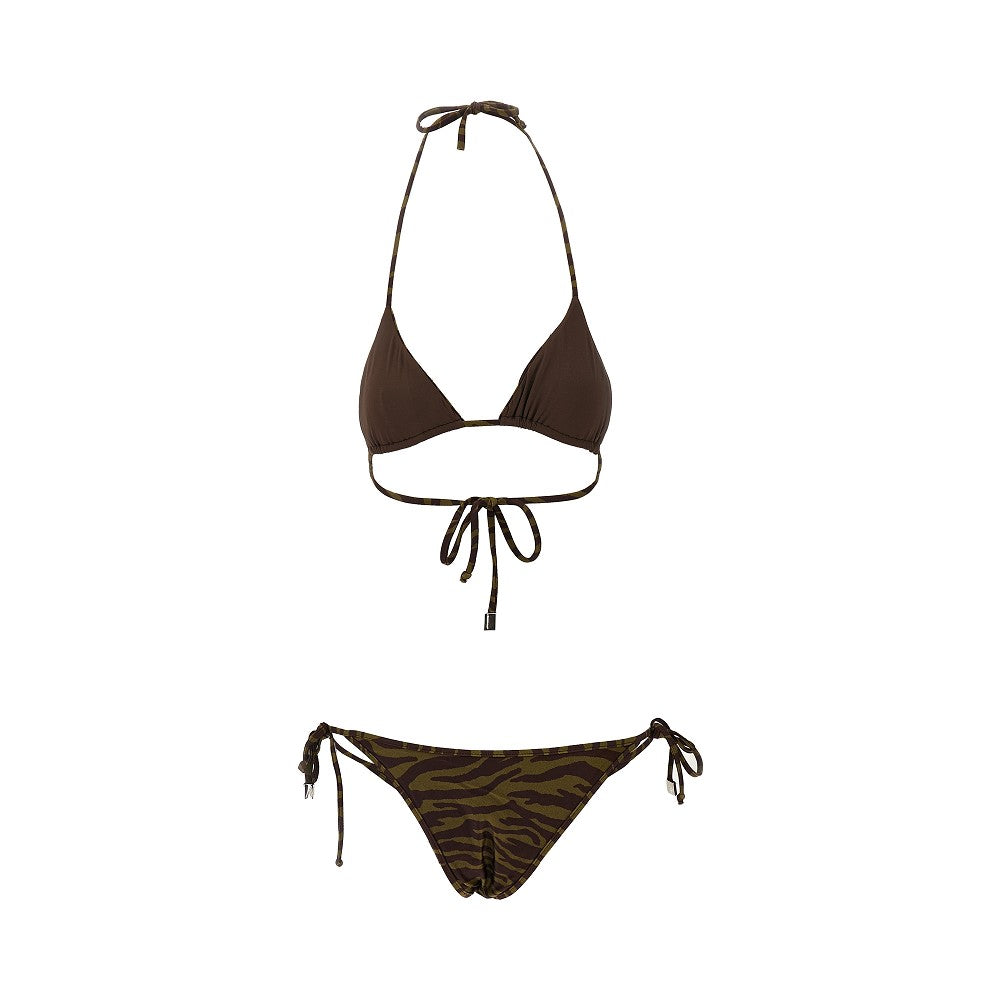 Bikini con motivo zebrato