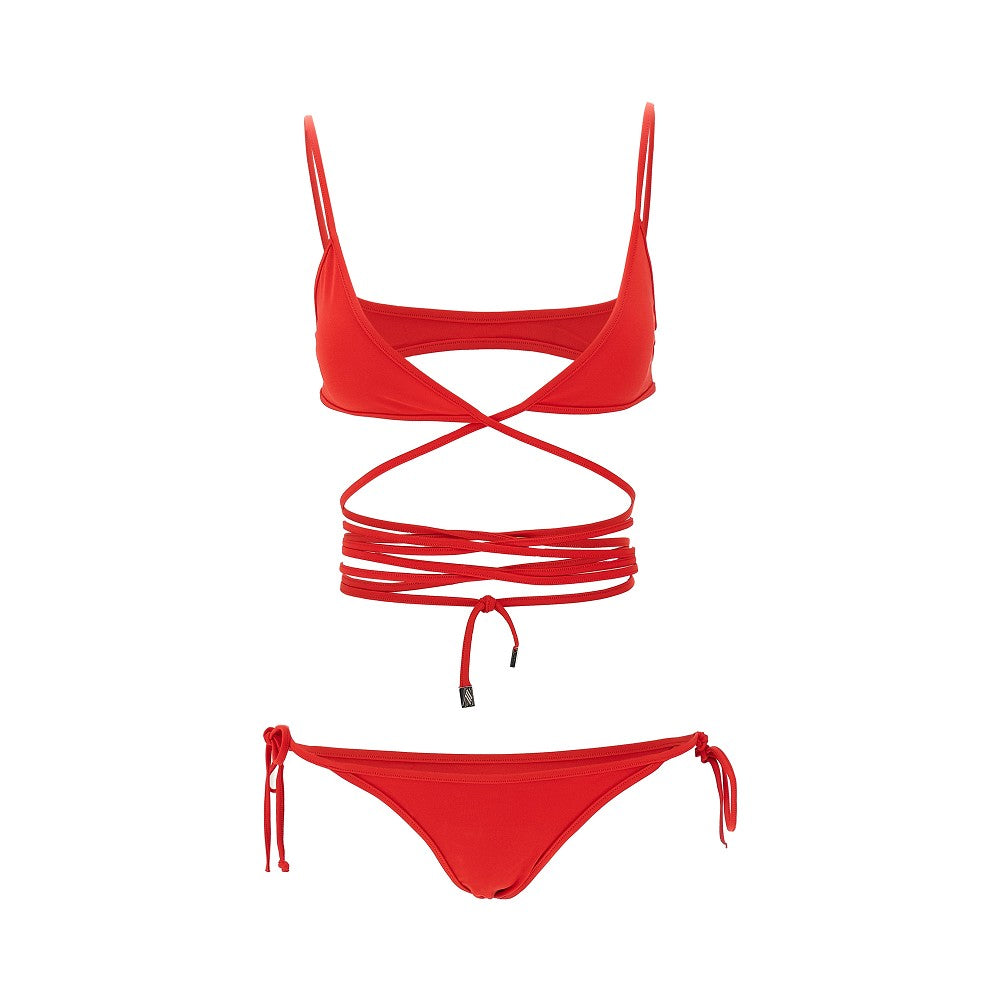 Bikini con lacci incrociati