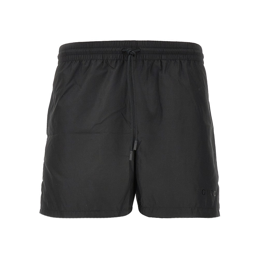 Technical poplin swim shorts