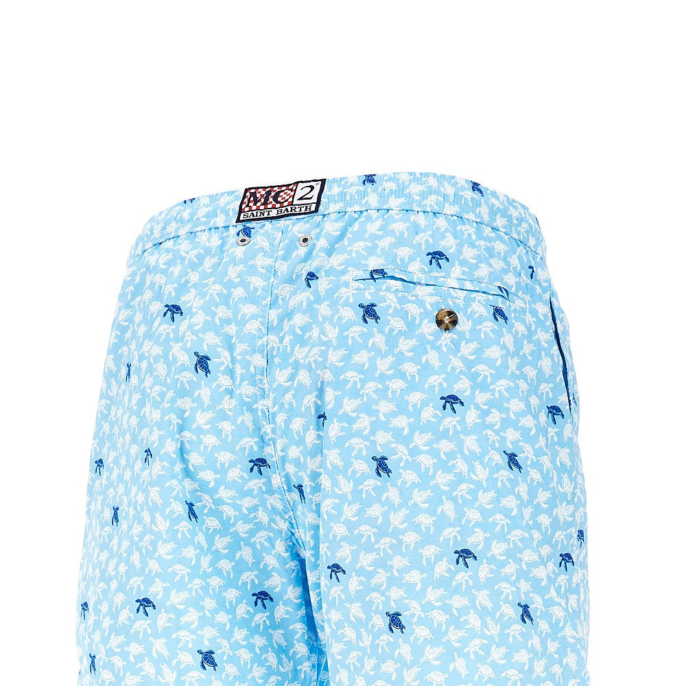 Turtle printed swim shorts
