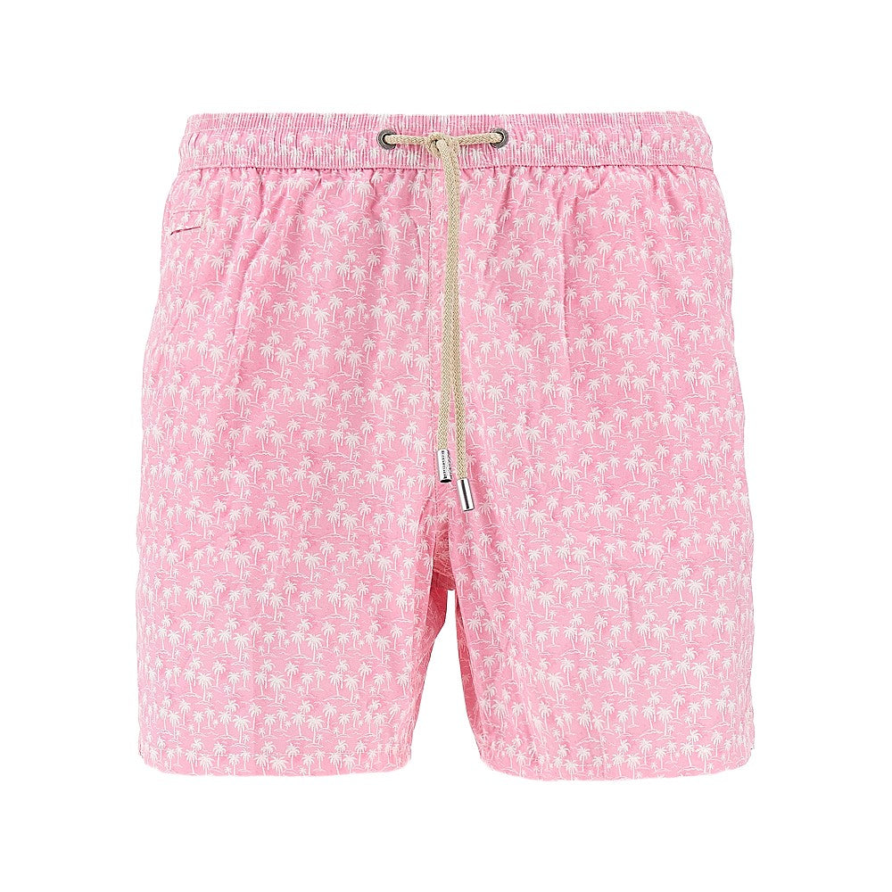 Draw Palm printed swimshorts