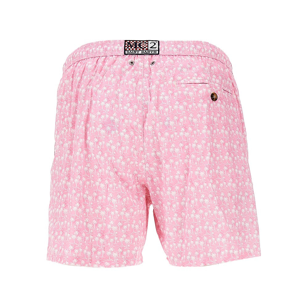 Draw Palm printed swimshorts