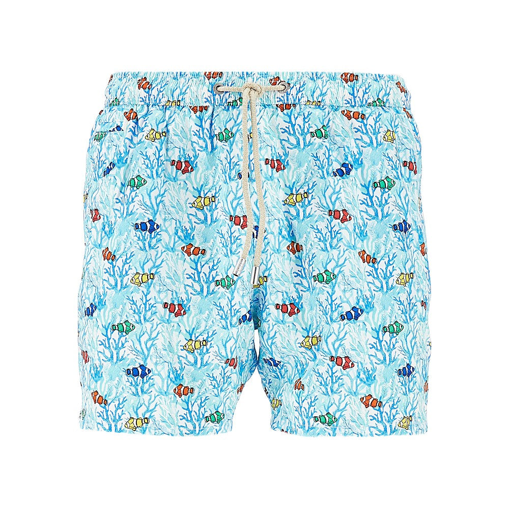 Clown Landscape printed swimshorts