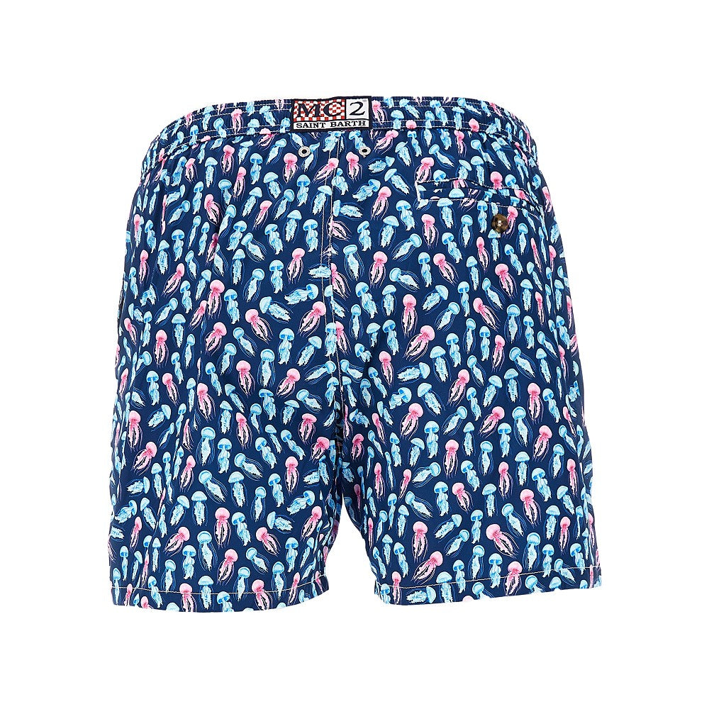 Jellyfish print swim shorts