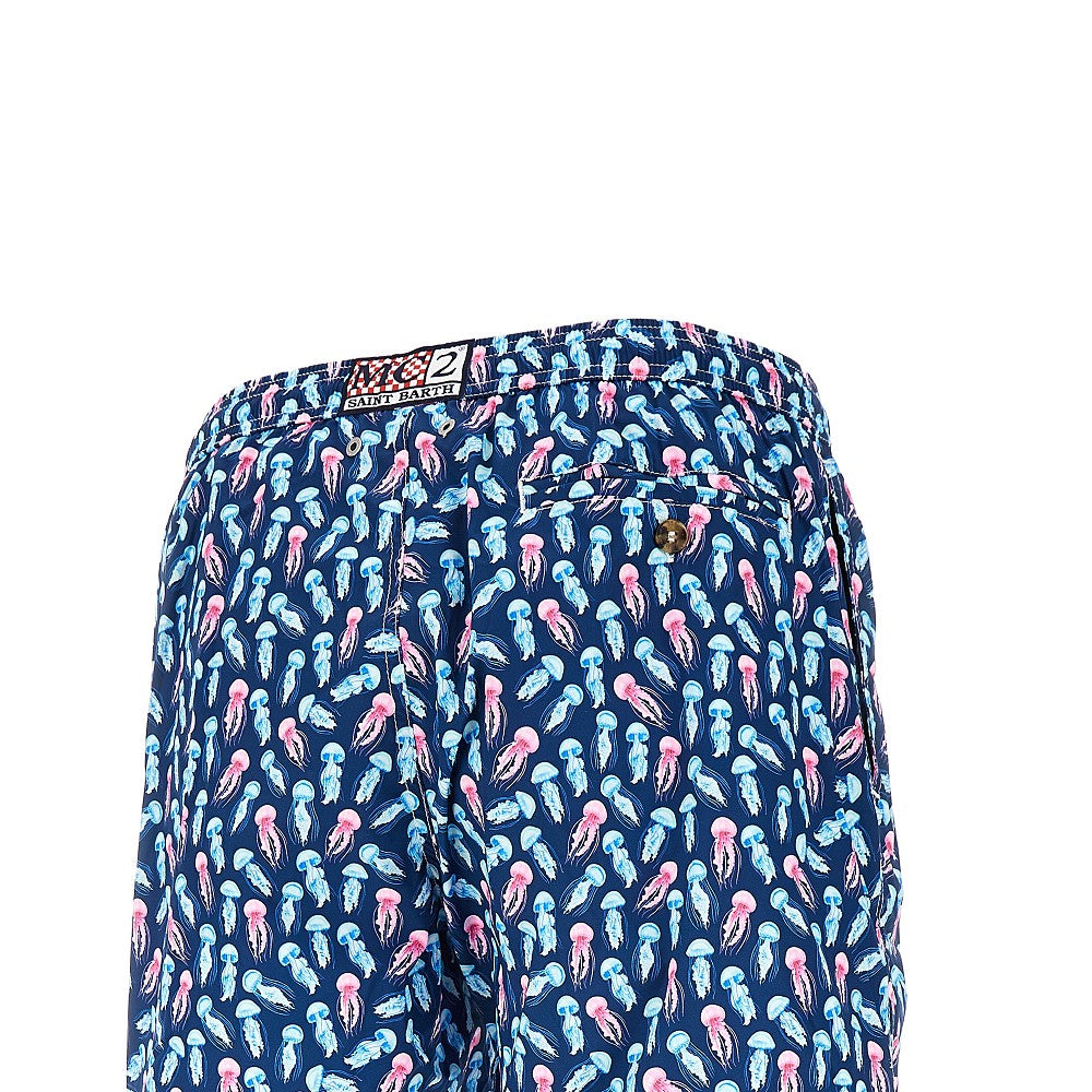 Jellyfish print swim shorts