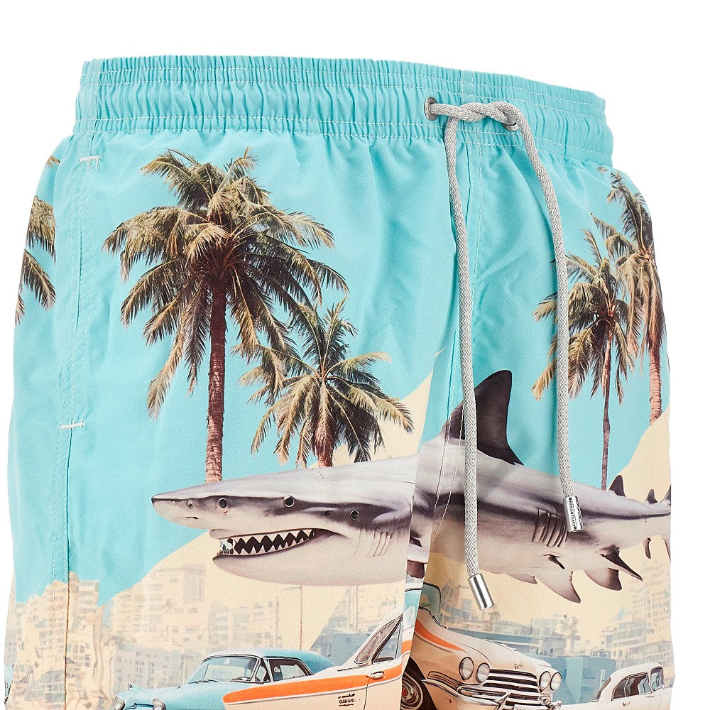 Guastavia Placed Print swim shorts