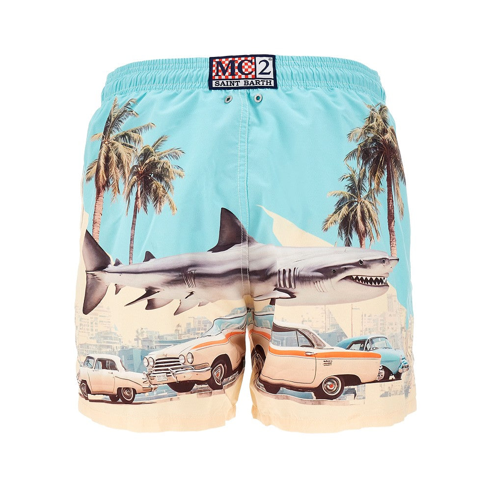 Guastavia Placed Print swim shorts