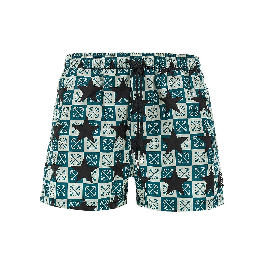 Swimshorts with Arrow Stars print