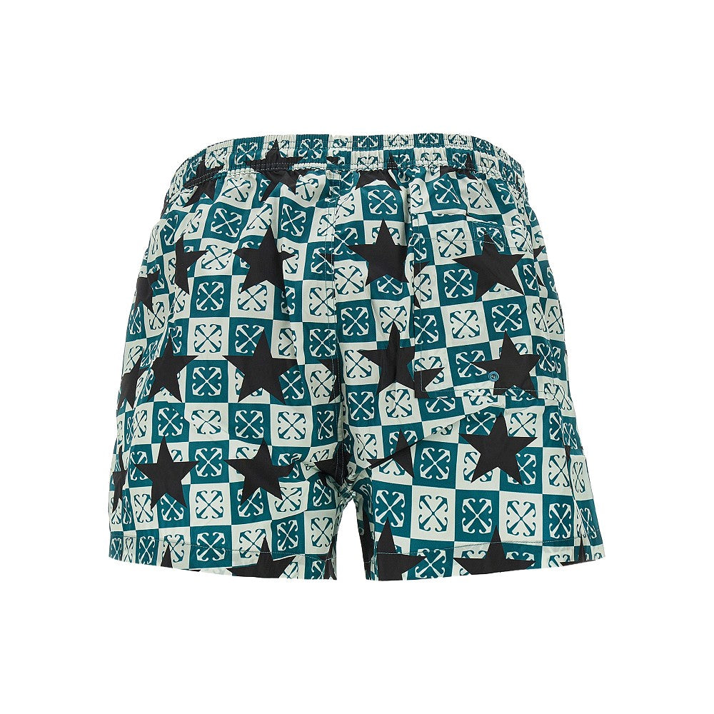 Swimshorts with Arrow Stars print