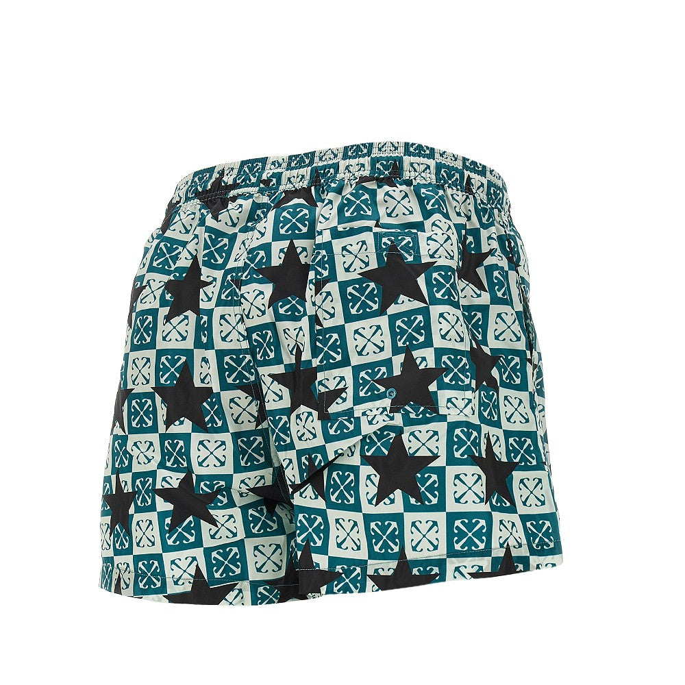 Swimshorts with Arrow Stars print