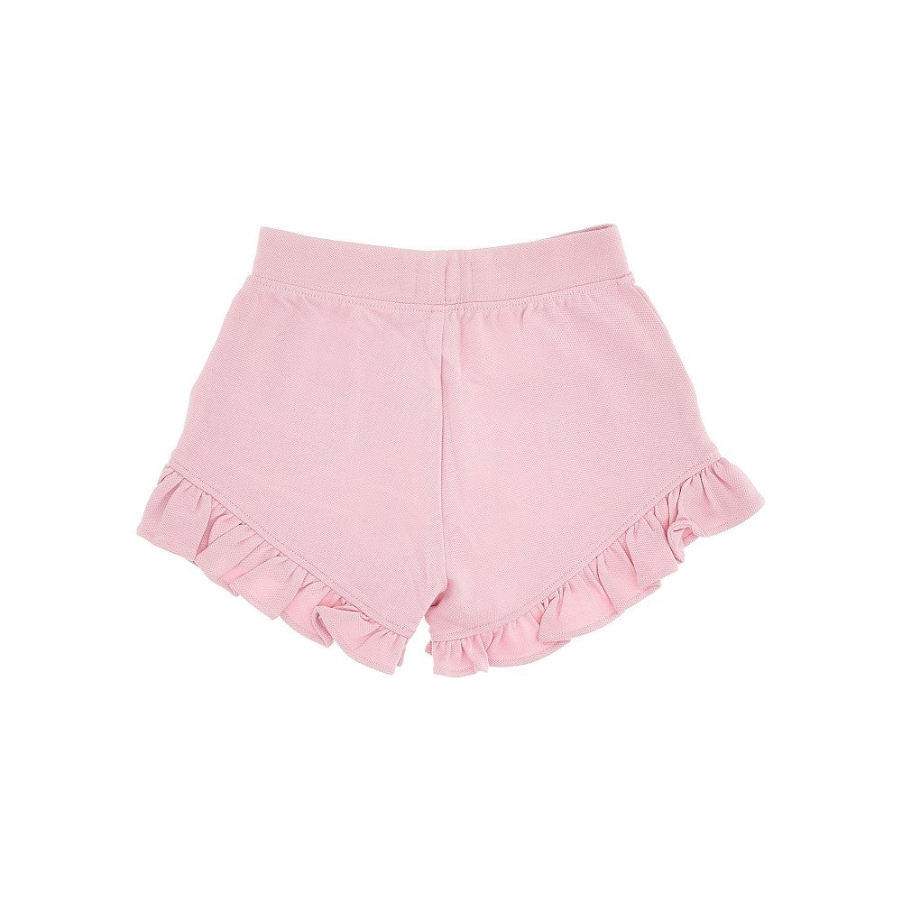 Shorts in piquet con volant