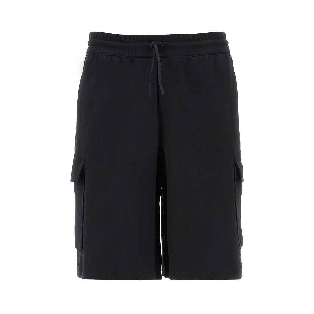 Cargo sweatshorts with mesh inserts