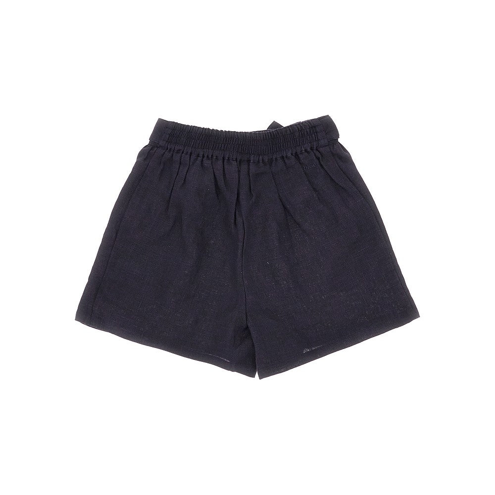 Linen shorts with belt