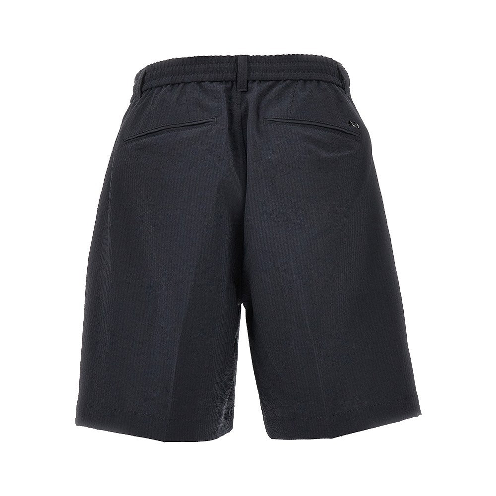 Technical seersucker shorts