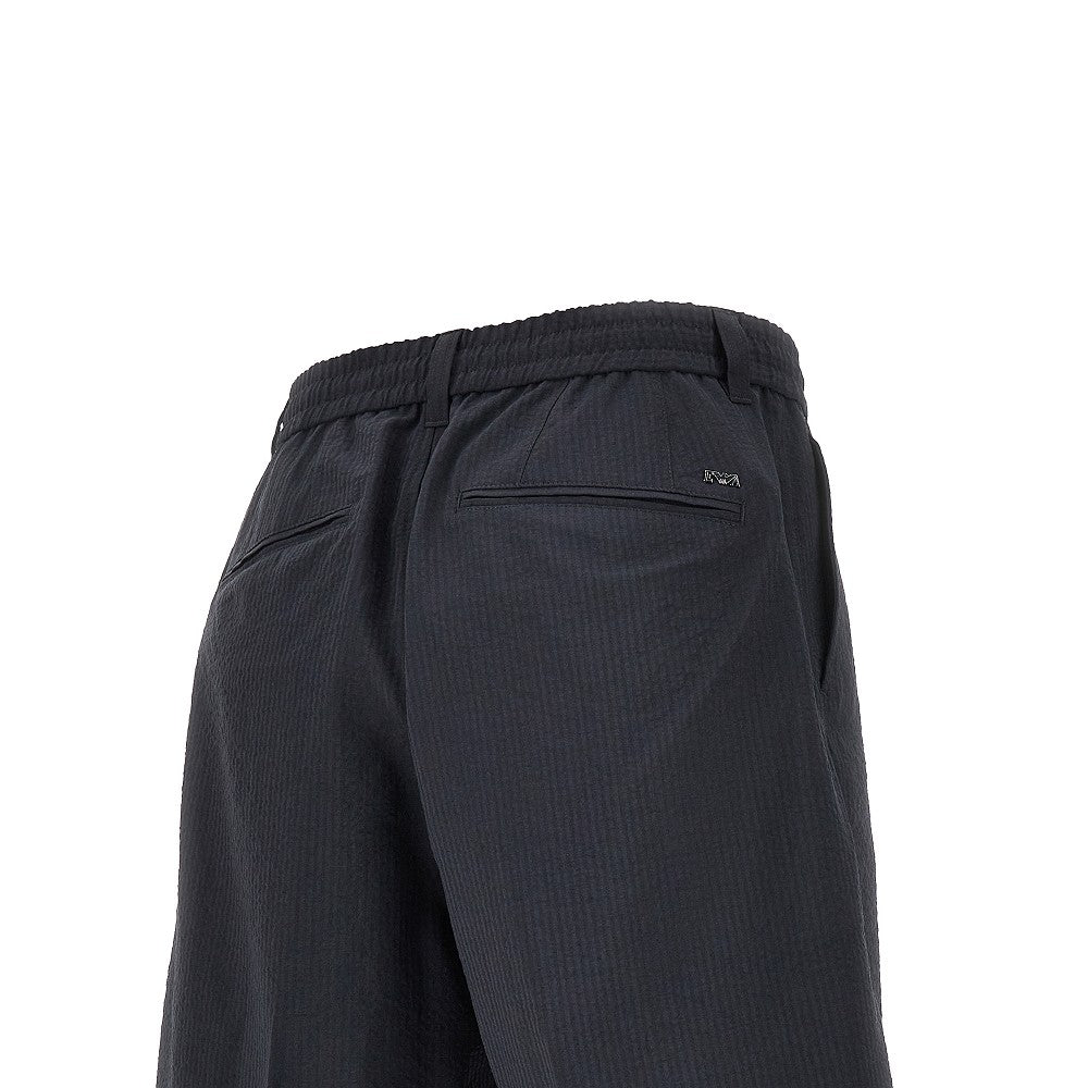 Technical seersucker shorts