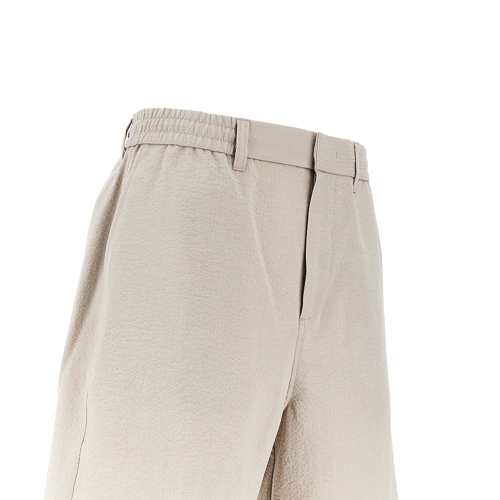 Technical seersucker shorts