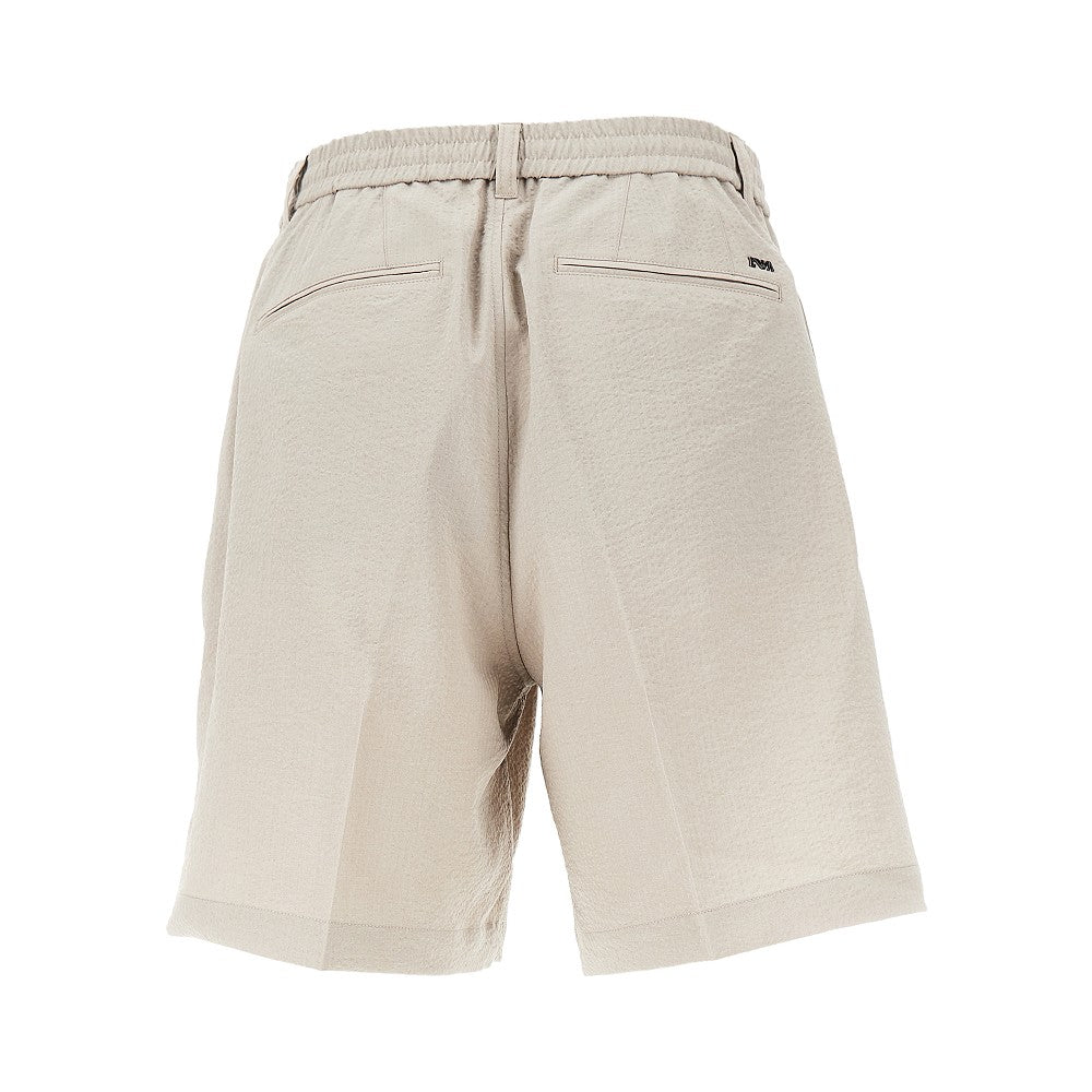 Technical seersucker shorts